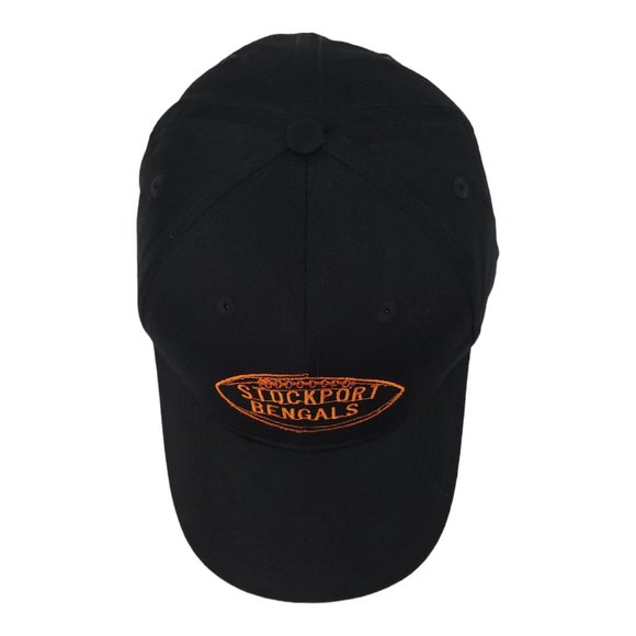Stockport Bengals Football Embroidered Strapback Cap Trucker Baseball Hat Black - Picture 6 of 12